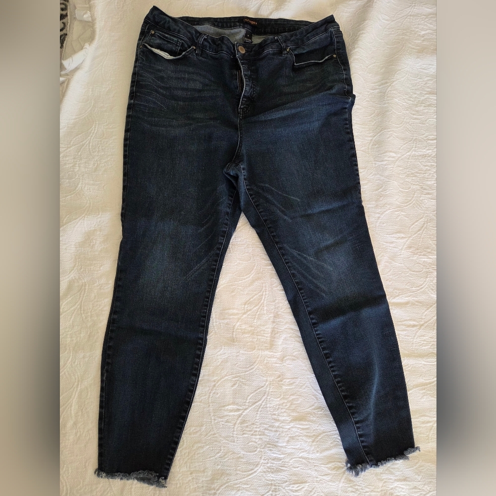 Refuge Dark Blue Ankle Jeans